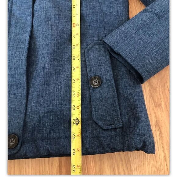 WOOLRICH 15131 Majolica Blue Heather Hooded Full Zip Jacket Womens SIZE SMALL - Picture 6 of 11